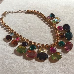 Beautiful multi-colored jeweled necklace